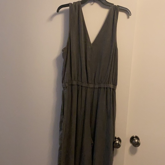 Splendid Charcoal Suede Jumpsuit - Picture 3 of 5